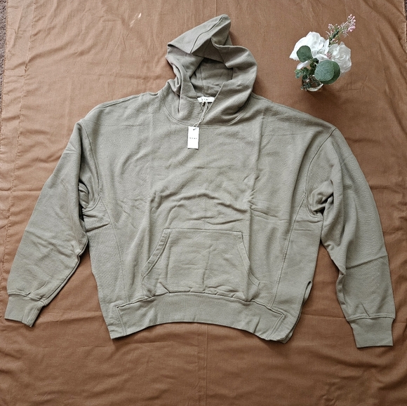New Men's Mnml Sweatshirt Hoodie Long Sleeve Size L